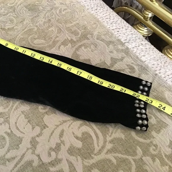Double D Ranch Black Velvet Long Sleeve Dress - Picture 9 of 14